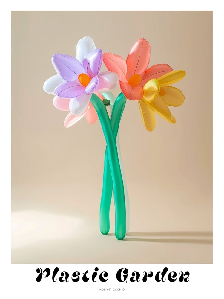 Dreamy Inflatable Flowers Poster Monkey Orchid 2