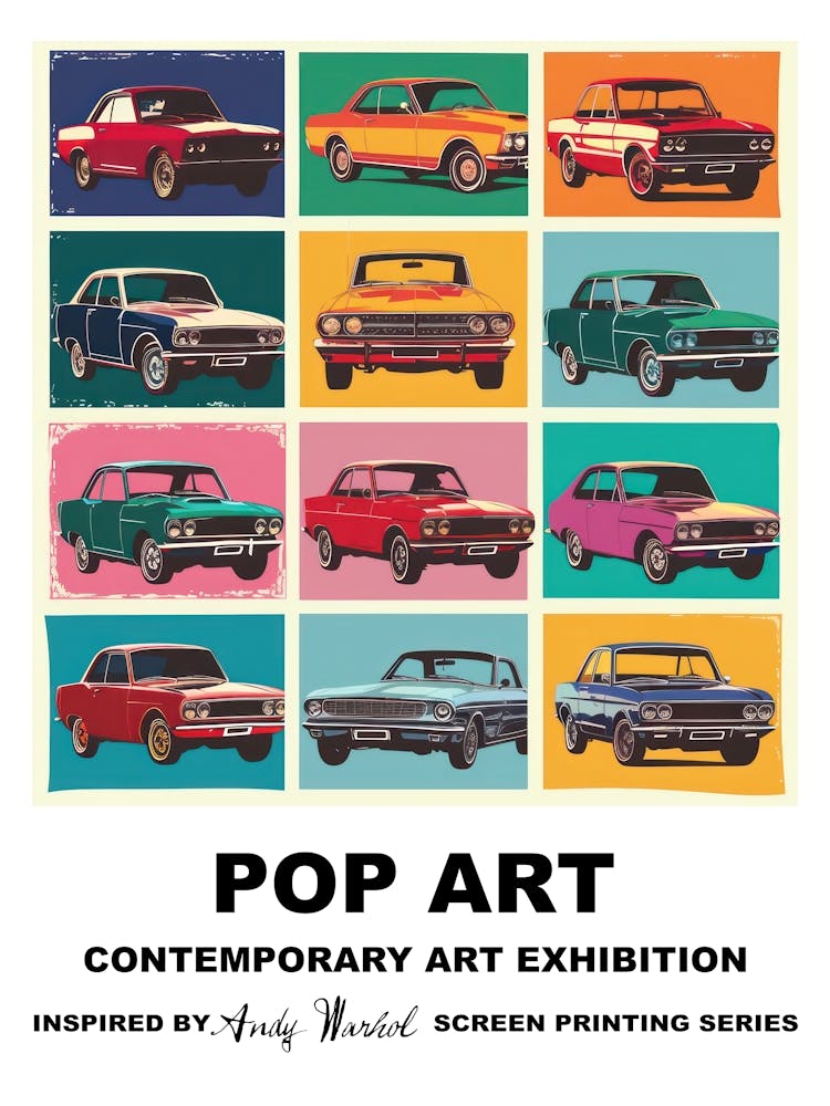 Poster Chairs Pop Art 1