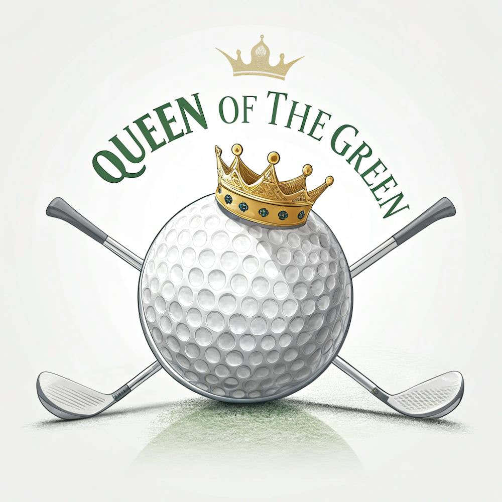 Queen Of The Green A Stylish Design Featuring A G
