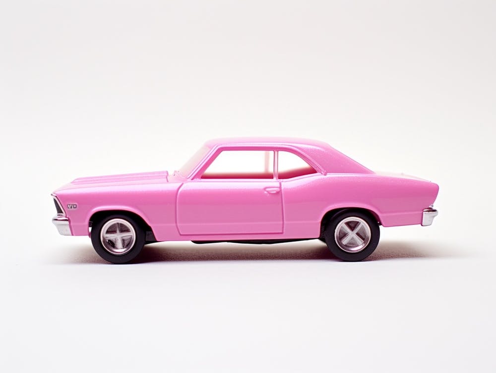 Toy Car 68 Chevy Nova Pink