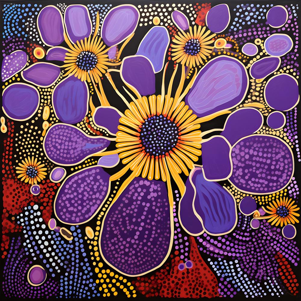 Lila Blumen