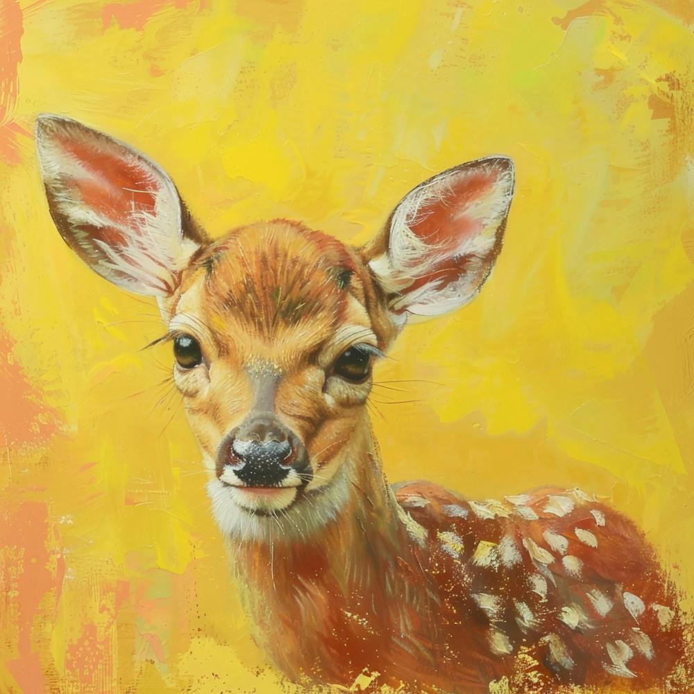Fawn painting 1