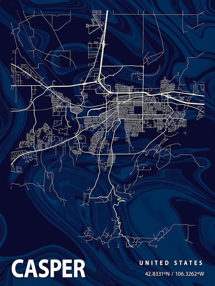 Casper Crocus Marble Map