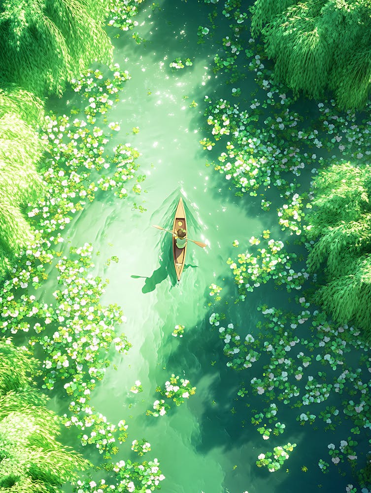 Stunning Rowboat on the River 5