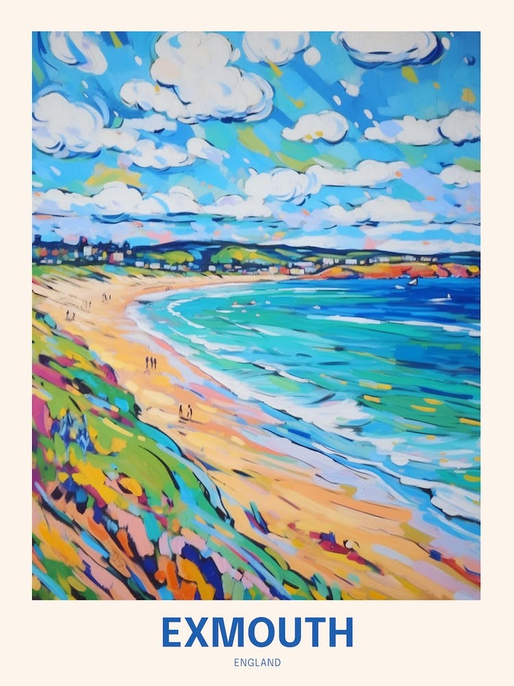 Exmouth England 3 Uk Travel Poster