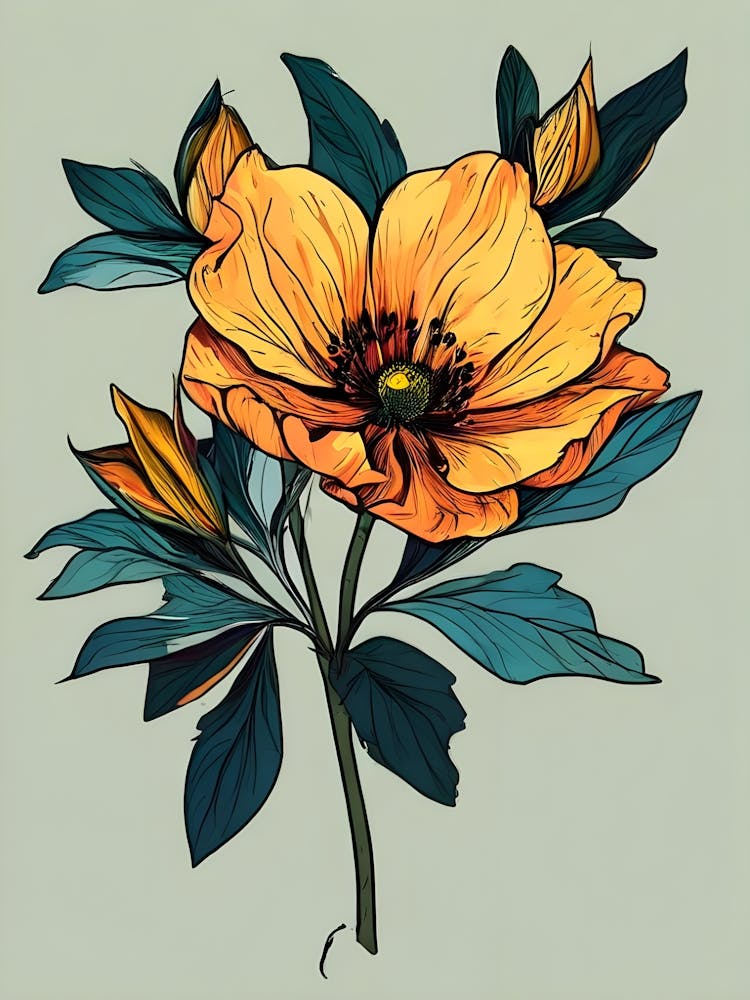 Orange Flower 1