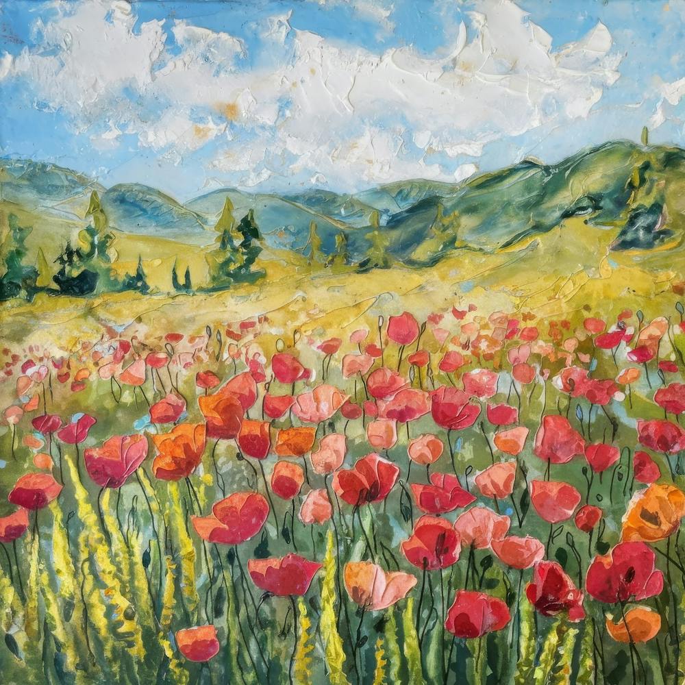 Poppies In The Meadow