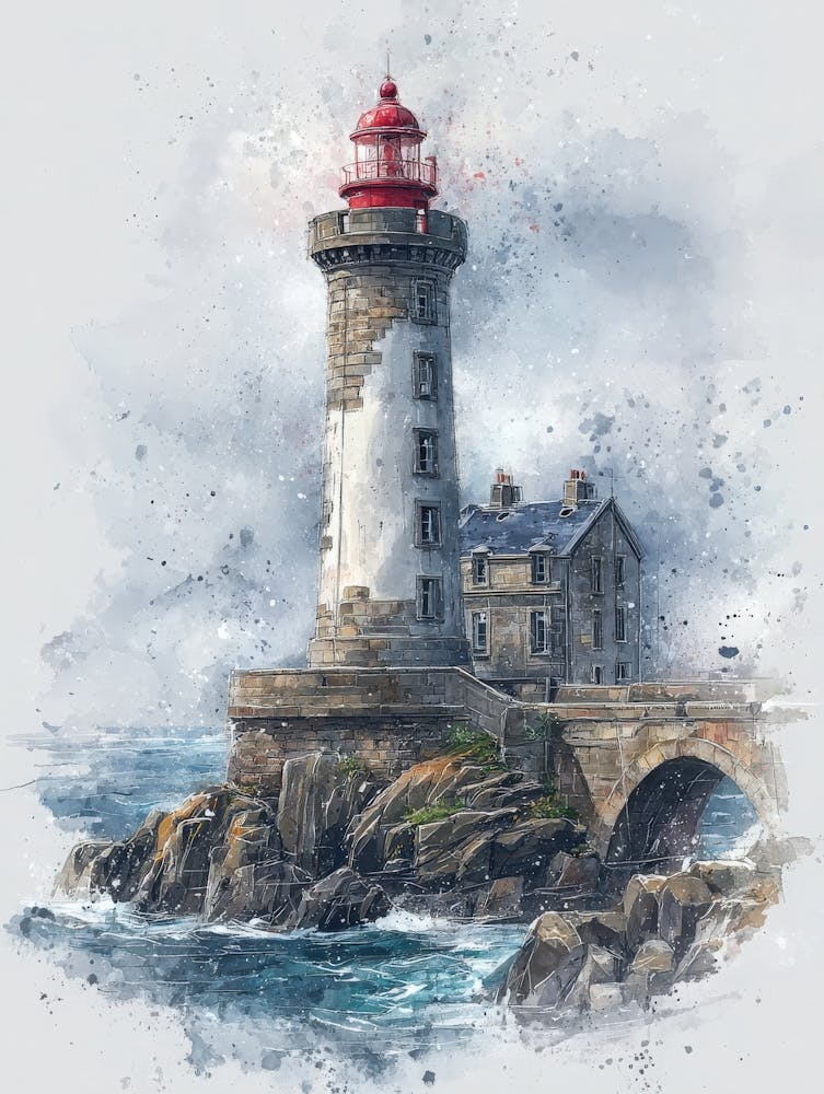 Aihrgdesign Isolated Watercolor Painting Of European Lighthou E674d3e1 Aed6 4708 A7c8 Bd9d964a674d 1