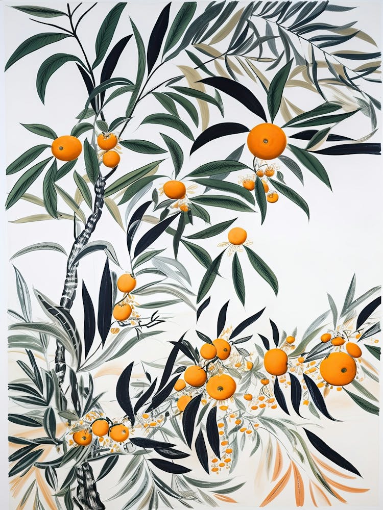 Loquat Fruit Drawing 3