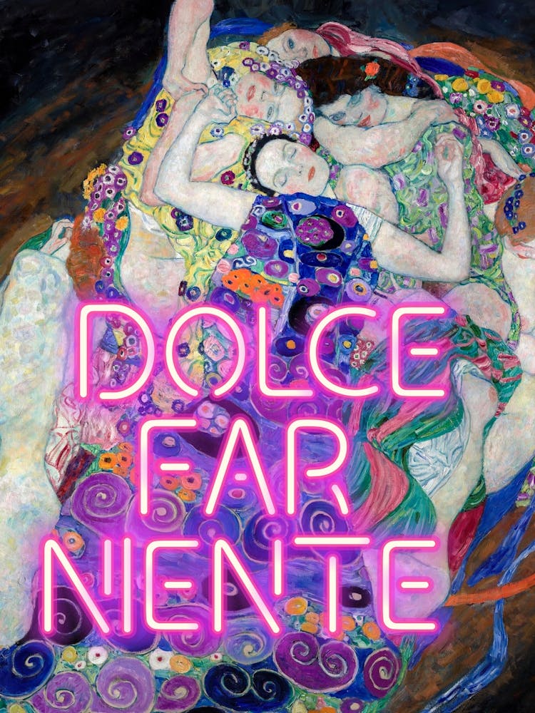 Dolce far niente vintage altered art trendy wall art decor