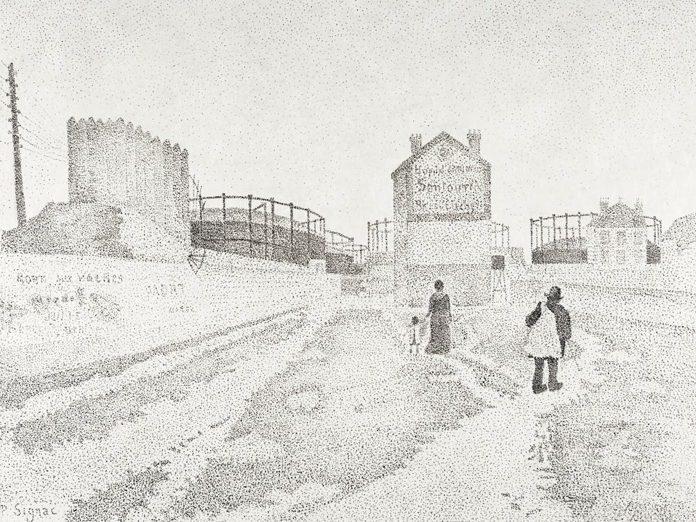 The Gas Tanks At Clichy (1886), Paul Signac