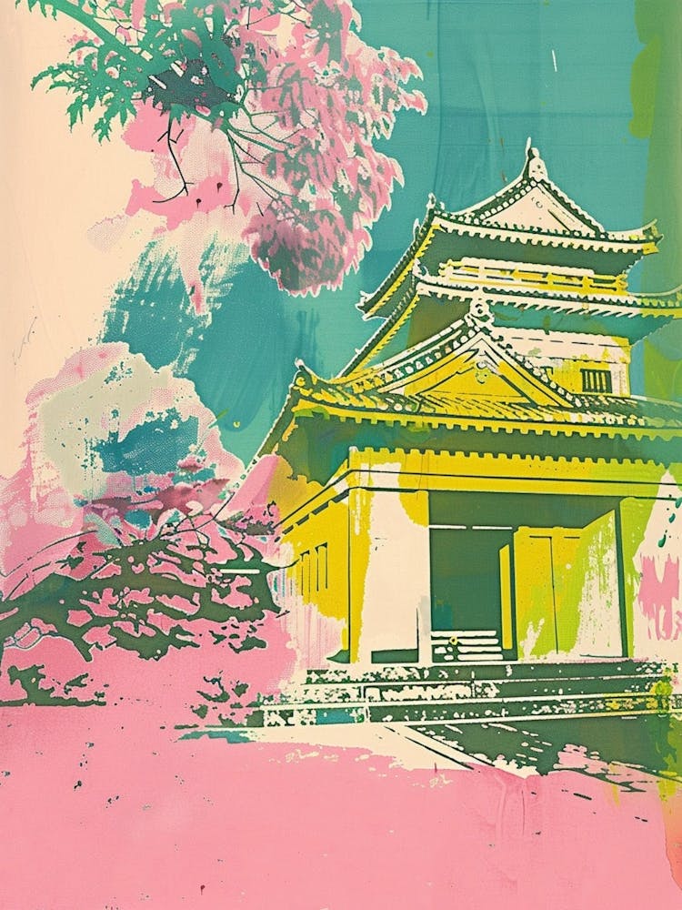 Himeji Japan Duotone Silkscreen 10