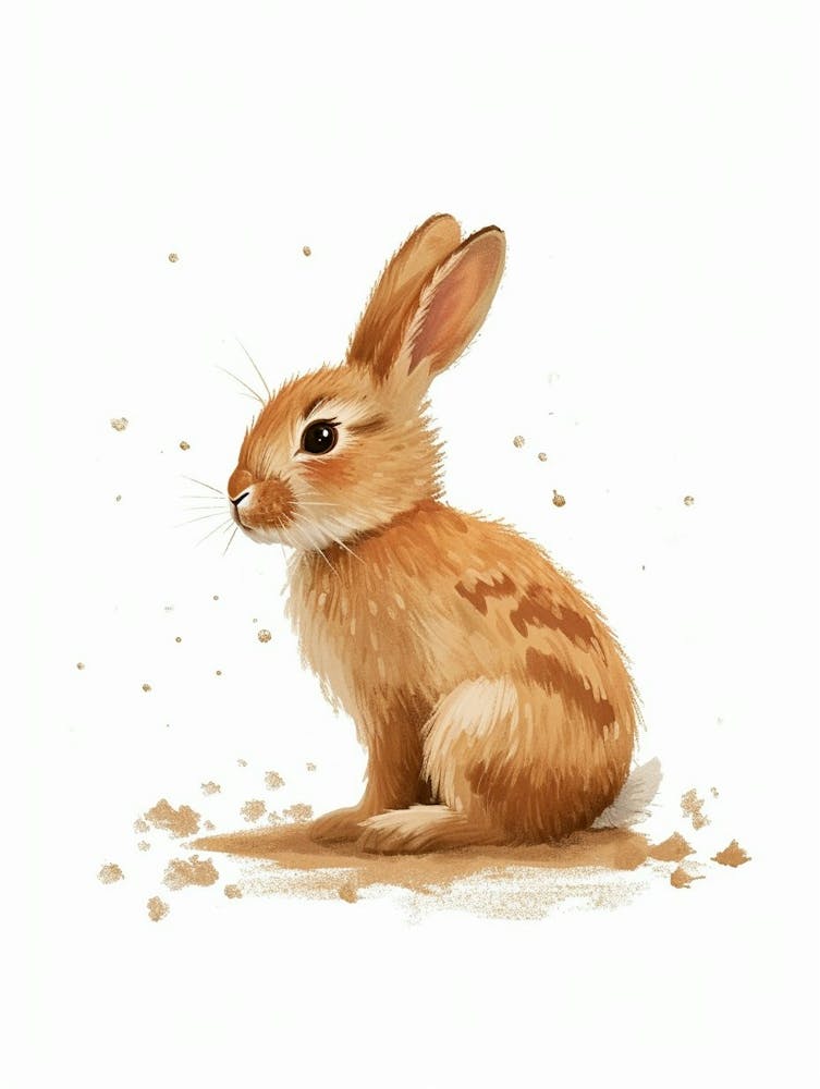 Thrianta Rabbit Nursery Illustration 1