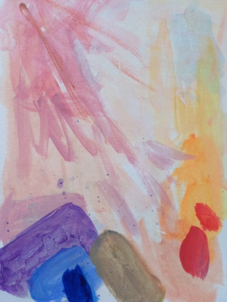 Abstract Painting Rainbow Mountain