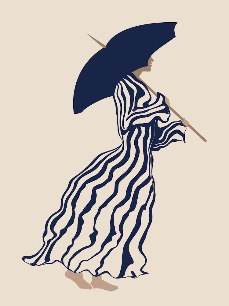 Woman Holding An Umbrella