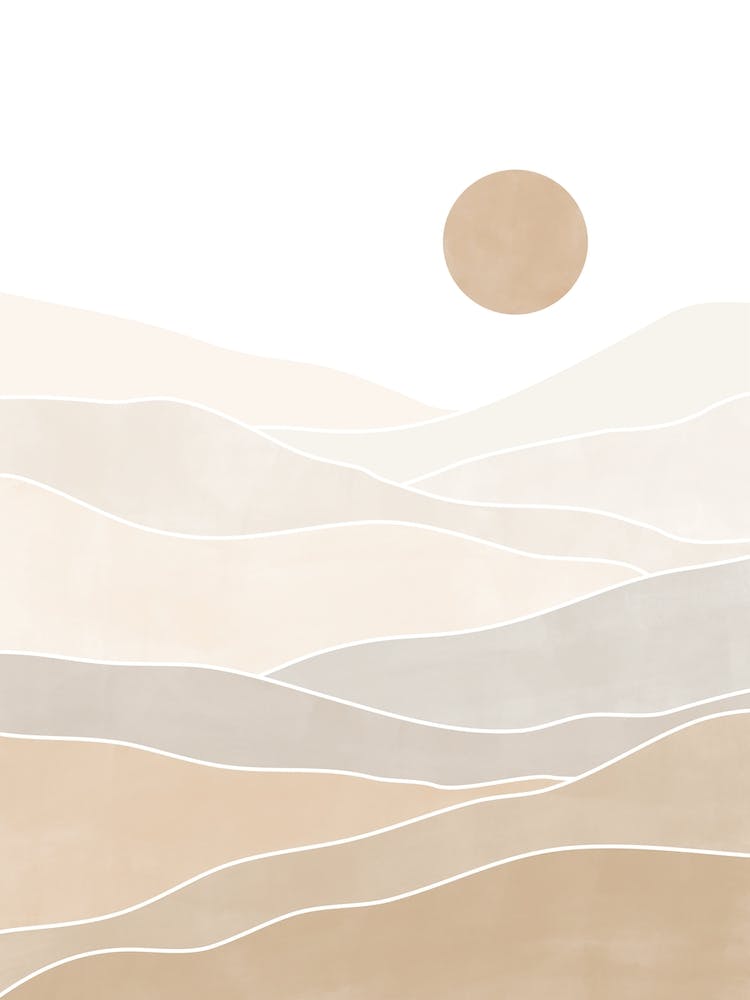 Beige Desert Landscape