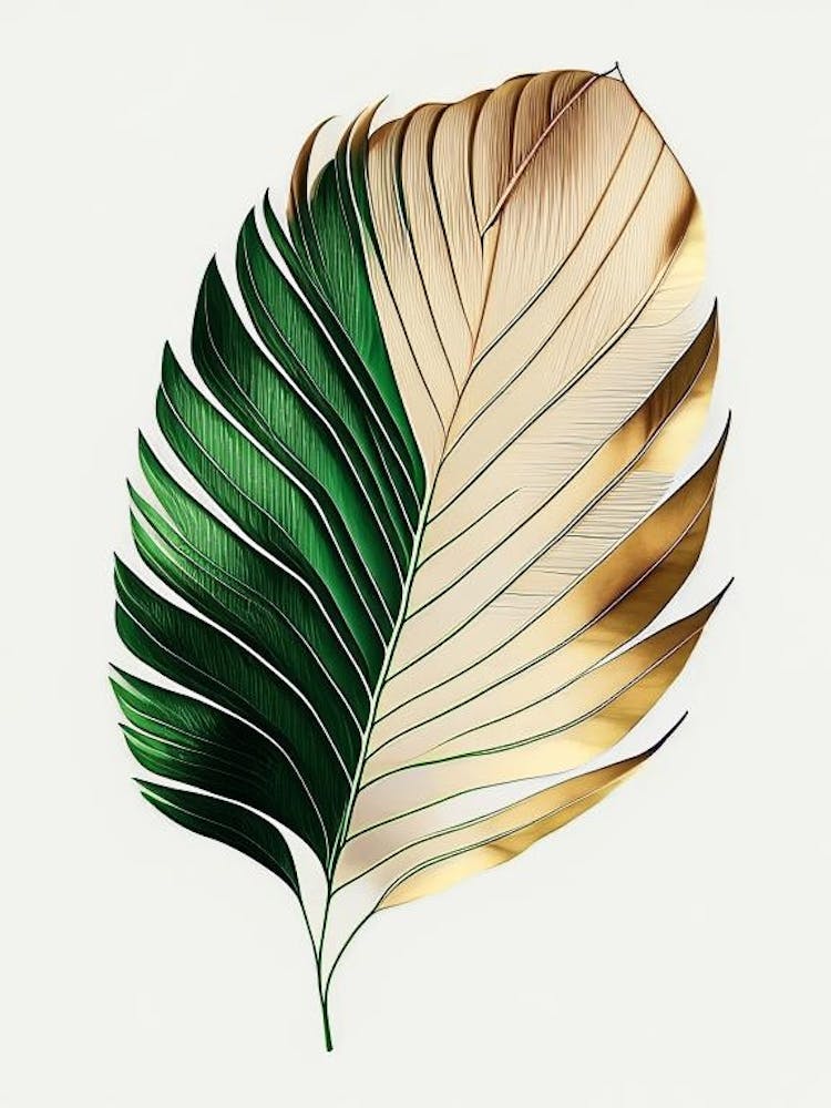 Palm Leaf Warm Tones 2