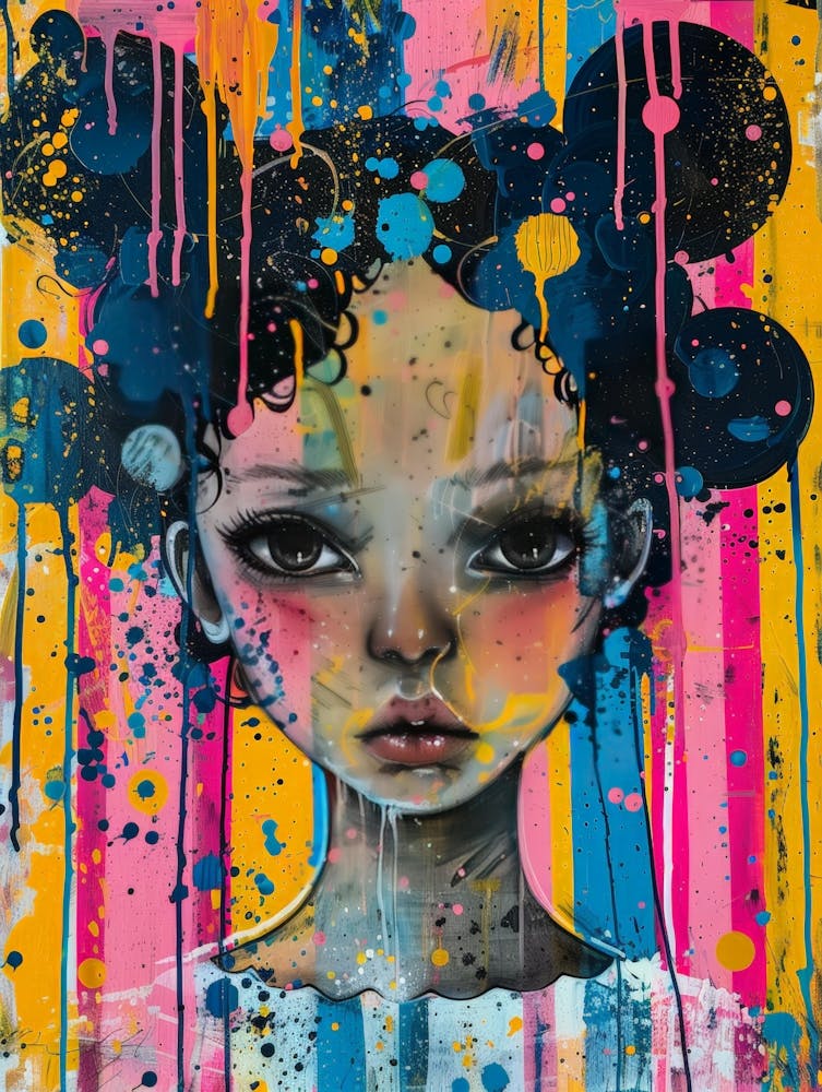 Girl With Splatters