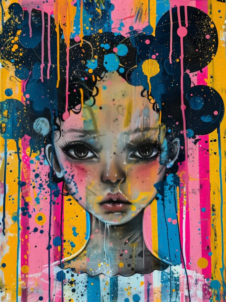 Girl With Splatters