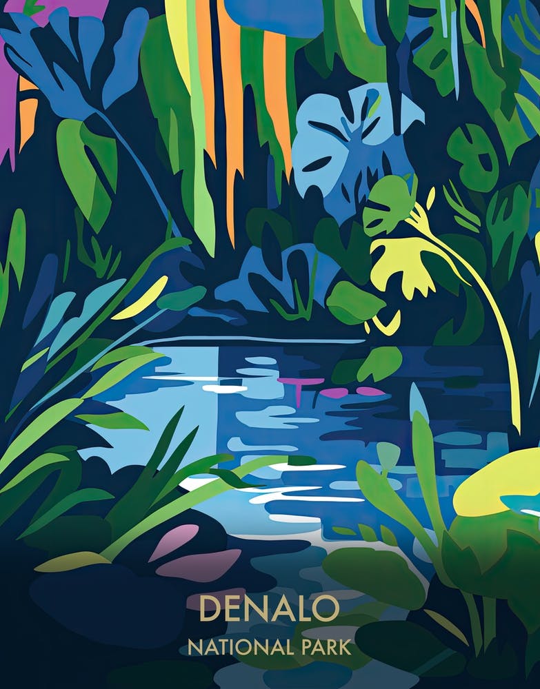 Everglades National Park Travel Poster Matisse Style 4
