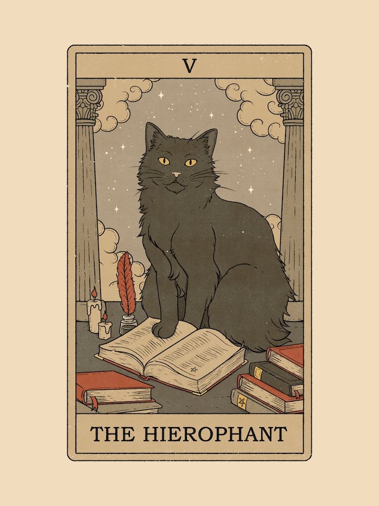 The Hierophant   Cats Tarot
