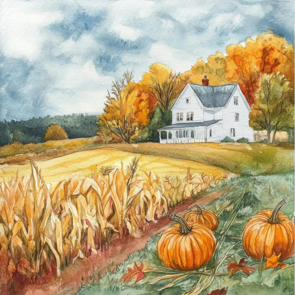Colorful Watercolor Autumn Fall 4