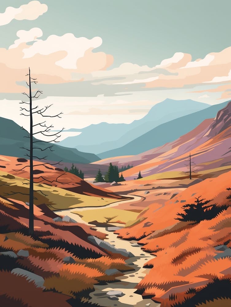 The Great Glen Way Schottland 8 Wanderweg-Landschaft