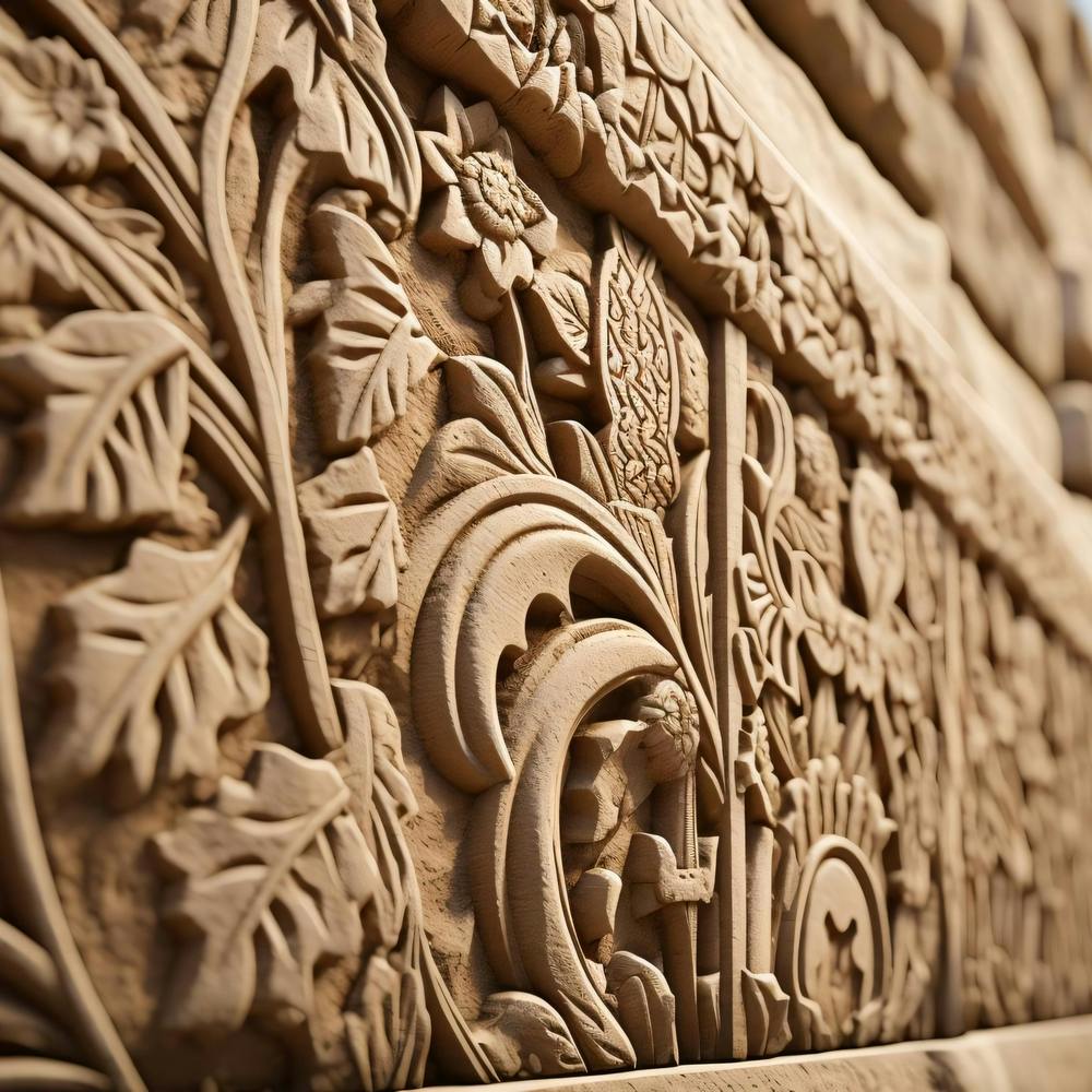 Carvings On A Stone Wall