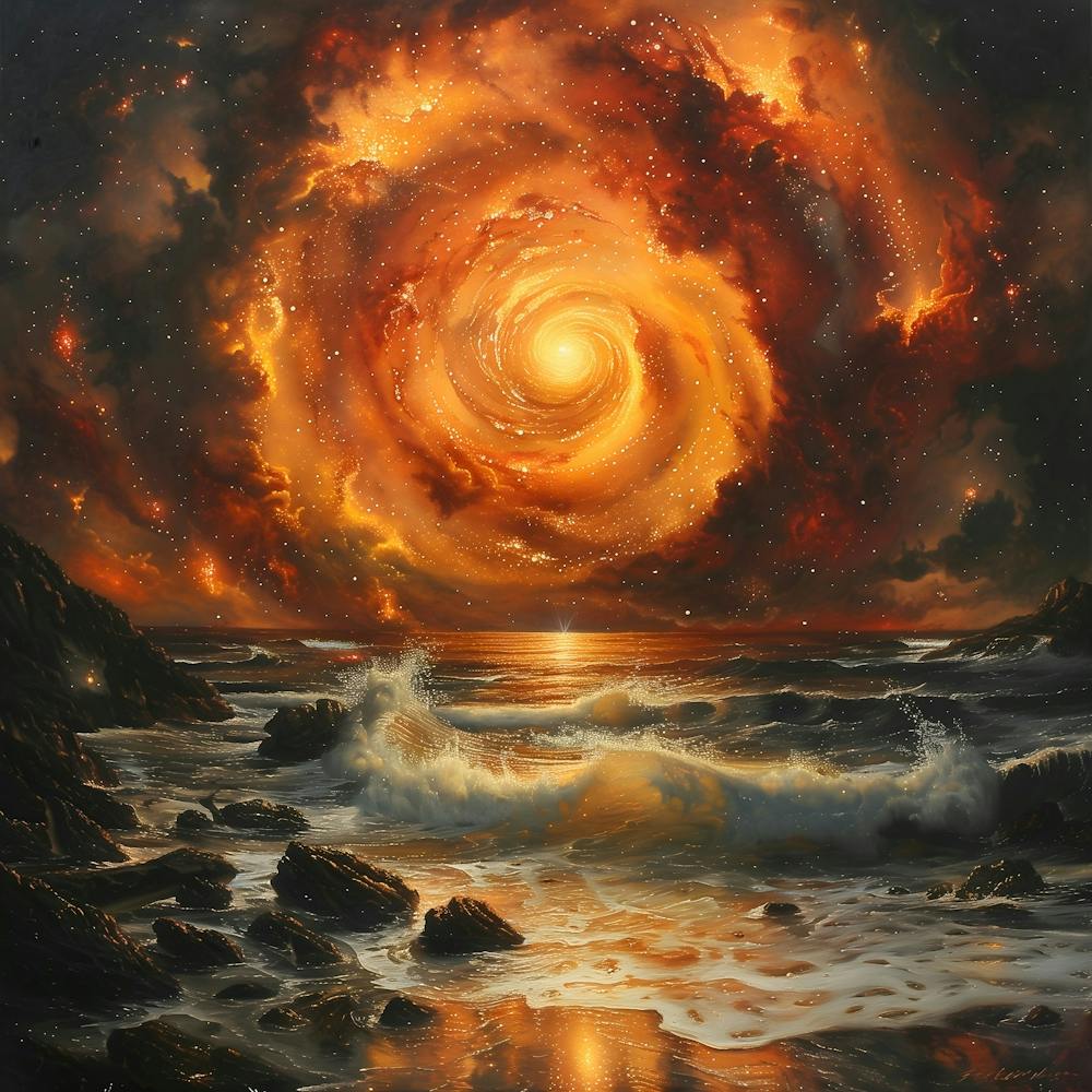 Spiral Galaxy Construction, Impressionism And Surrealism