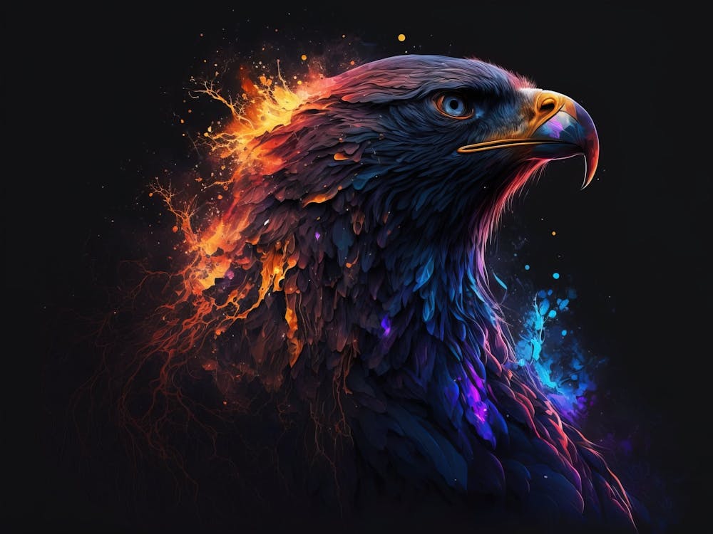 Eagle In Flames