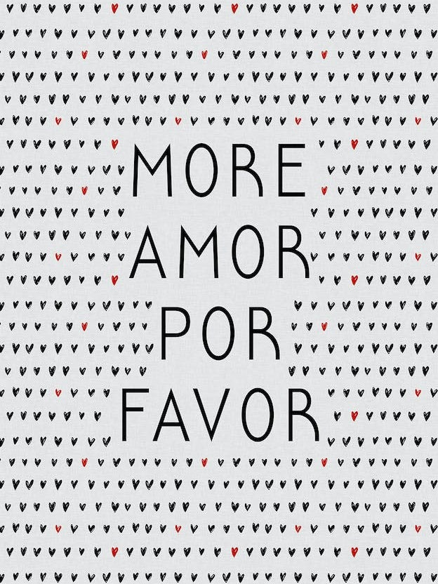 More Amor Black And White