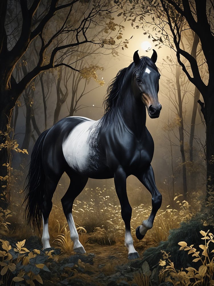 Horse In The Woods