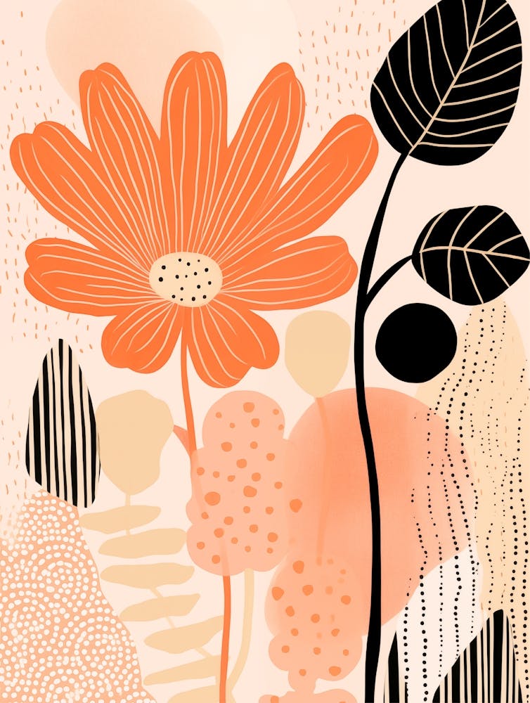 Abstract Floral Print