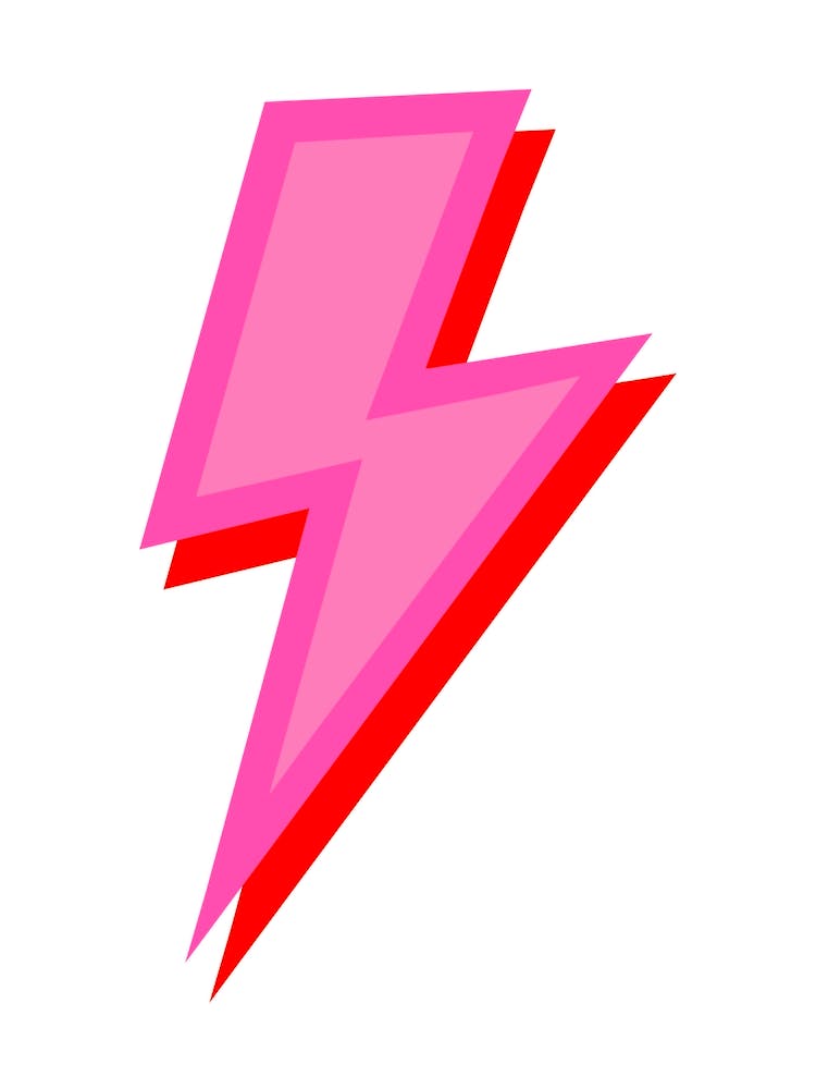 Lightning Flash Pink and Red