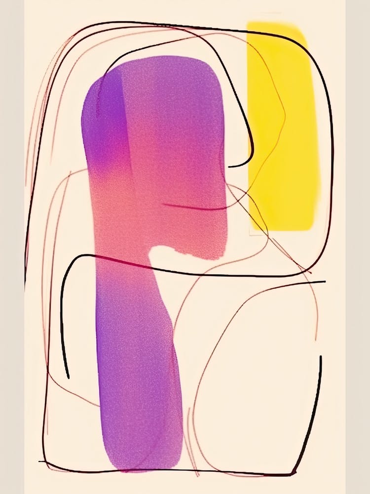 Face Line Art Abstract 4