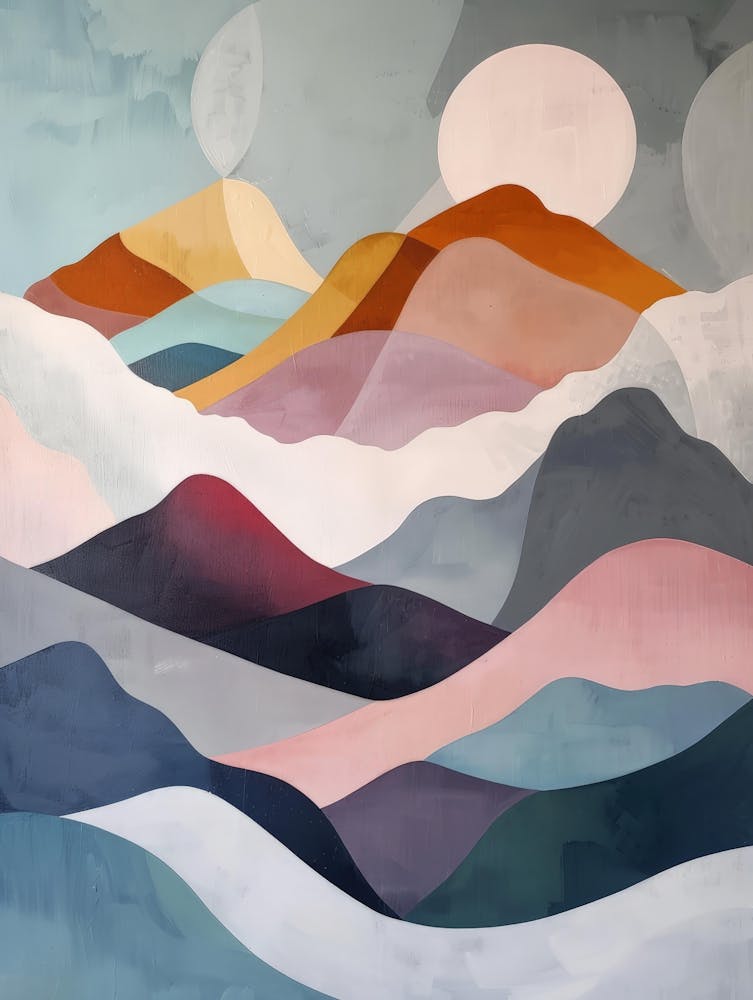Abstract Mountain Landscape 4