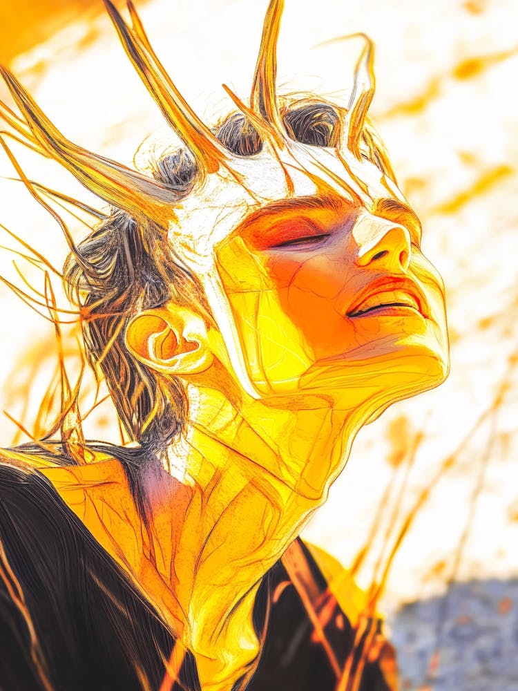 Woman In The Sun