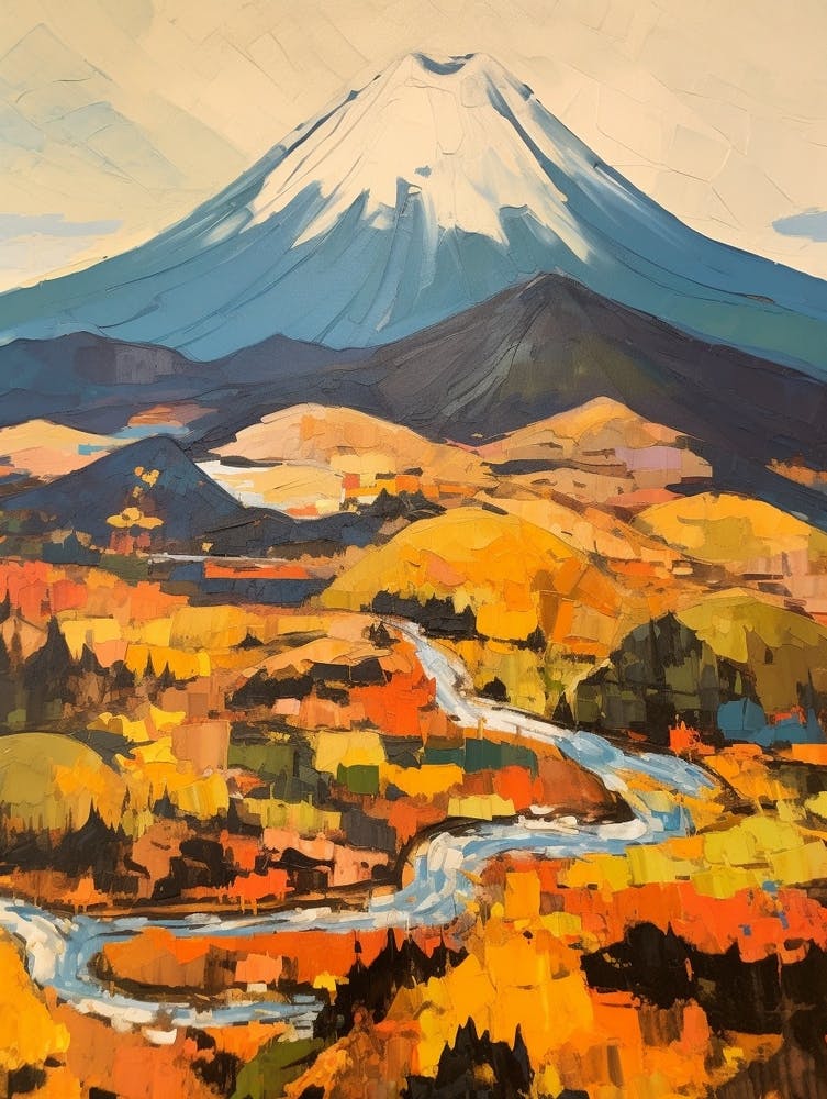 Mount Fuji Japan 1 Mountain Painting