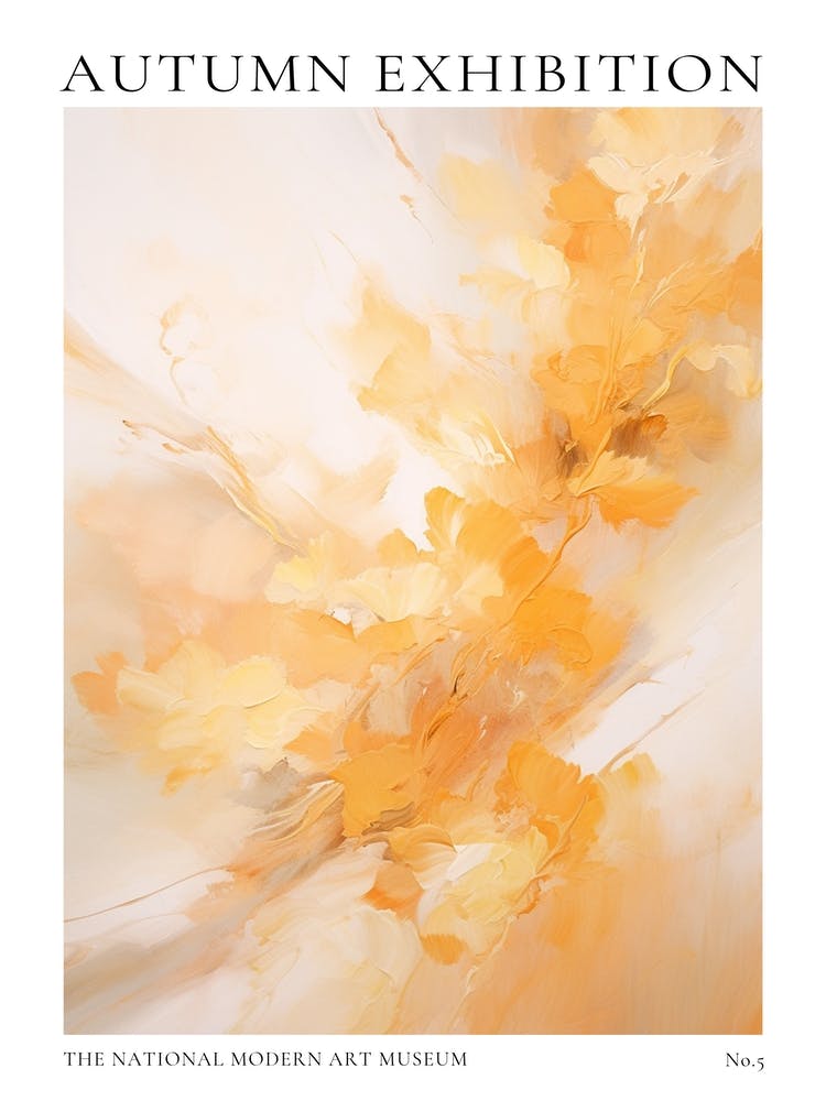 Autumn Exhibition Modern Abstract Poster 5