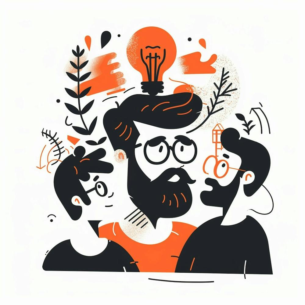 Illustration Of A Group Of People 1