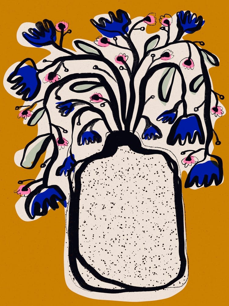 Lovely Flower Bouquet (Mustard)