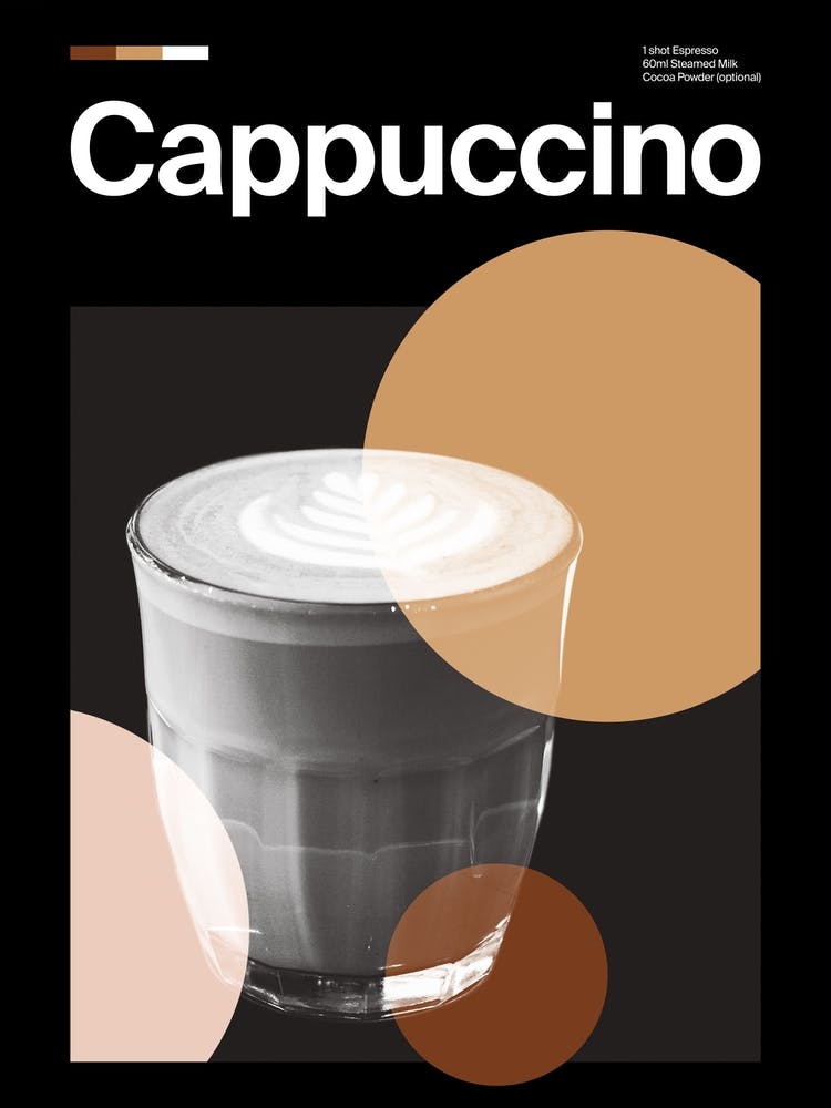 Mid Century Dark Cappuccino Coffee