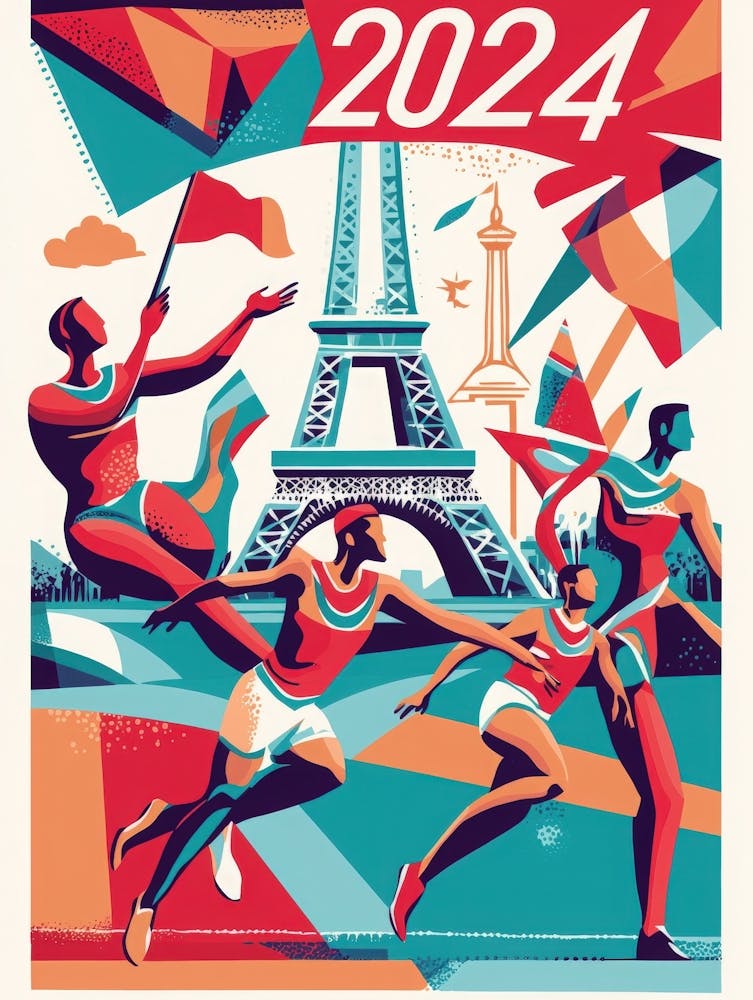 Aihrgdesign A Vibrant Poster Celebrating The 2024 Paris Summe Bbbe720c D554 499b A99d Cd0e004cabd8 3