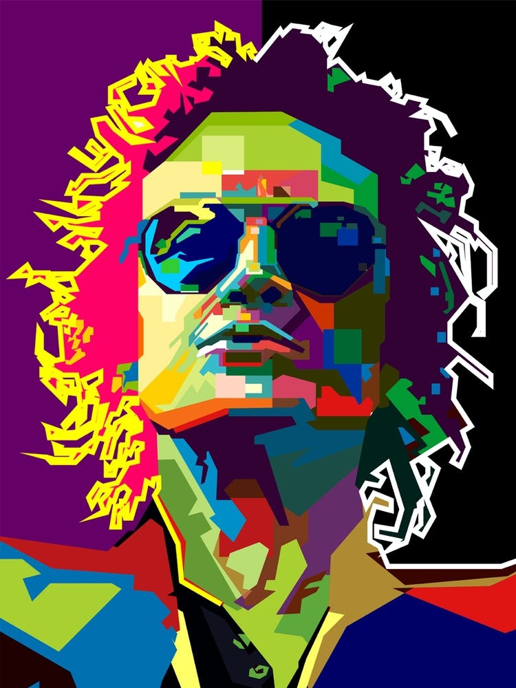 Glenn Hughes Deep Purple Hard Rock Star Pop Art WPAP