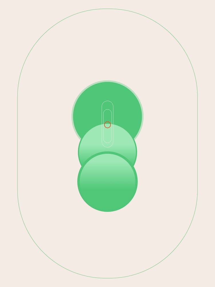 Expanse 1 Green Geometric Abstract