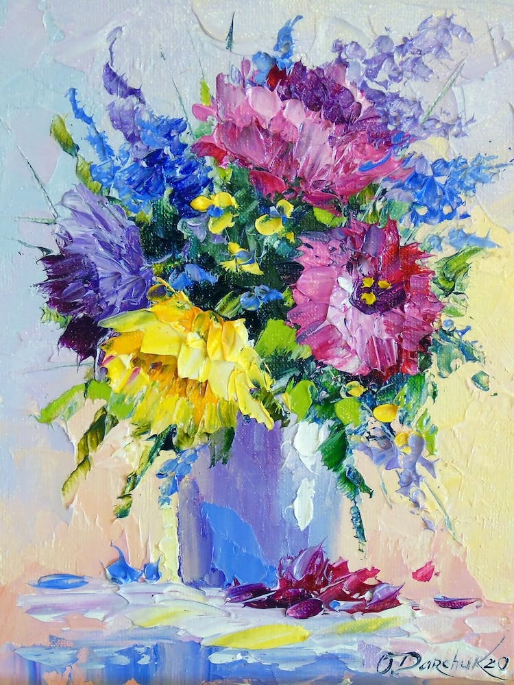 bouquet of meadow flowers