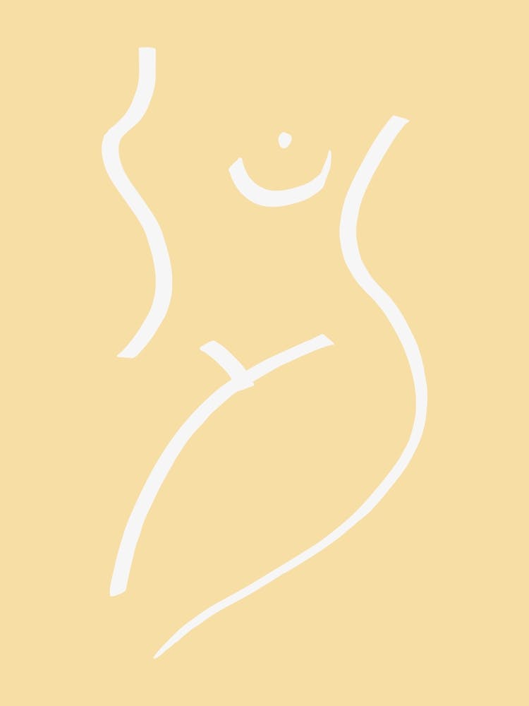 Yellow figurative Art Poster_2458454