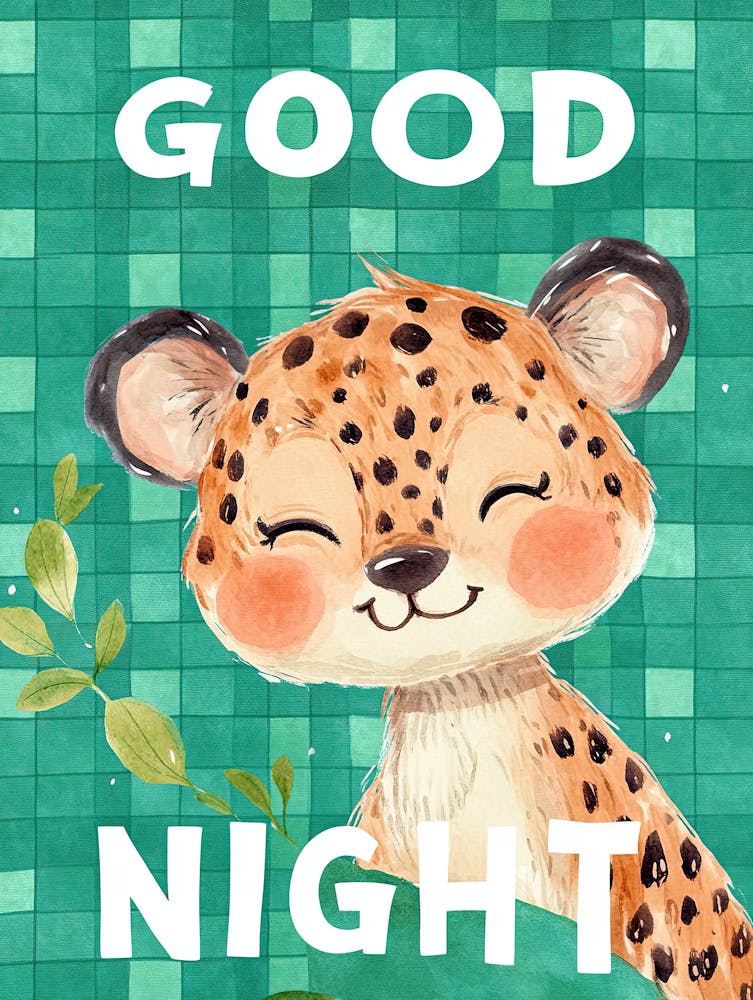 Leuchtende Nacht Gute Nacht Kinderbilder & Kinderposter