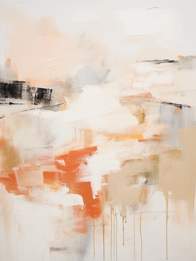 Winter Pastel Abstract Painting 2