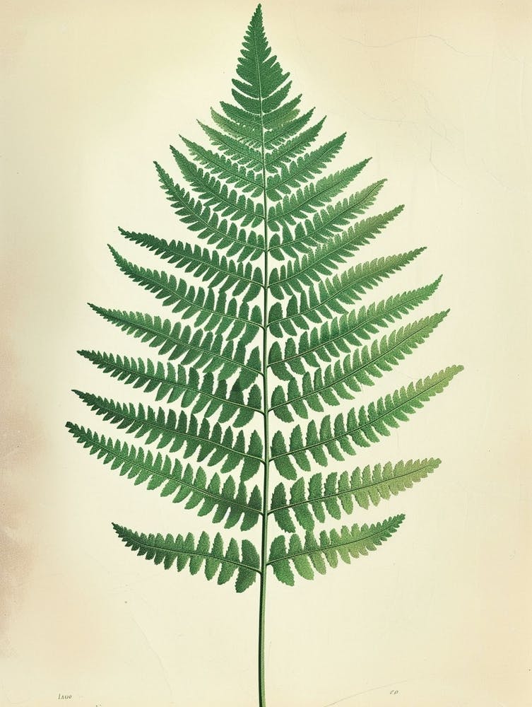 Vintage Illustration Marsh Fern 3